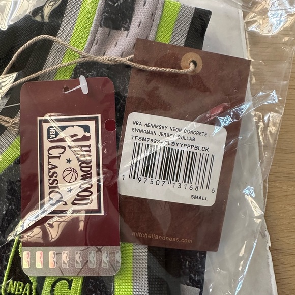 New NBA x Hennessy Mitchell & Ness Hardwood Classics Neon Swingman Jersey - Picture 5 of 7